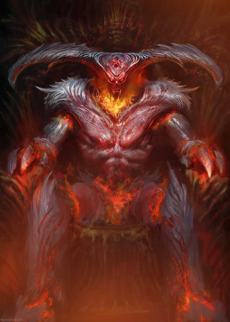 demon god concept art