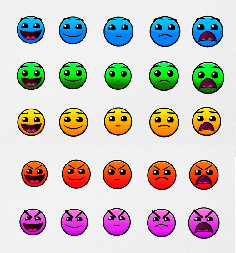 I found difficulty faces that could be used from 2-9 star decimal stars ...