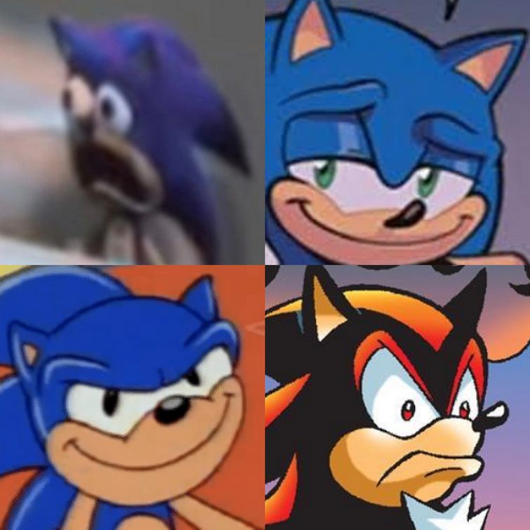 The Four Horsemen Of Funny Sonic/Shadow Faces
