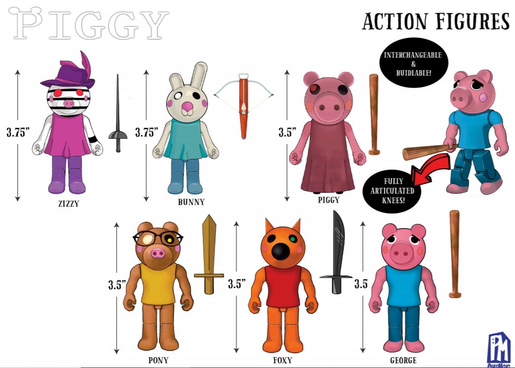 Plush Roblox Piggy Characters Toys