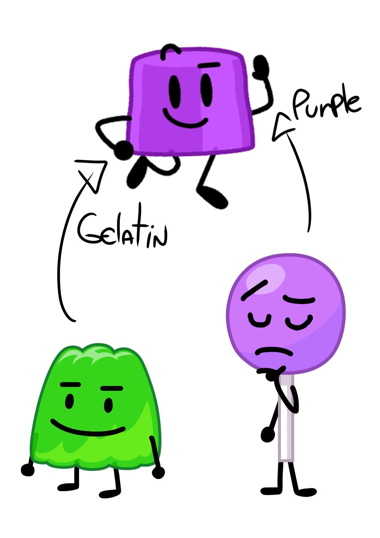 Fun fact Jelly from AIB is actually Gelatin and Lollipop's son 😱😱😱