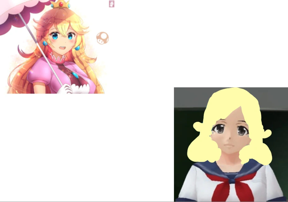 Kana with Peach's (from Super Mario) hair color | Fandom