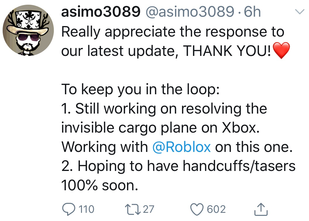 What Kind Of Other Bugs Should Asimo Fix Fandom - roblox handcuffs