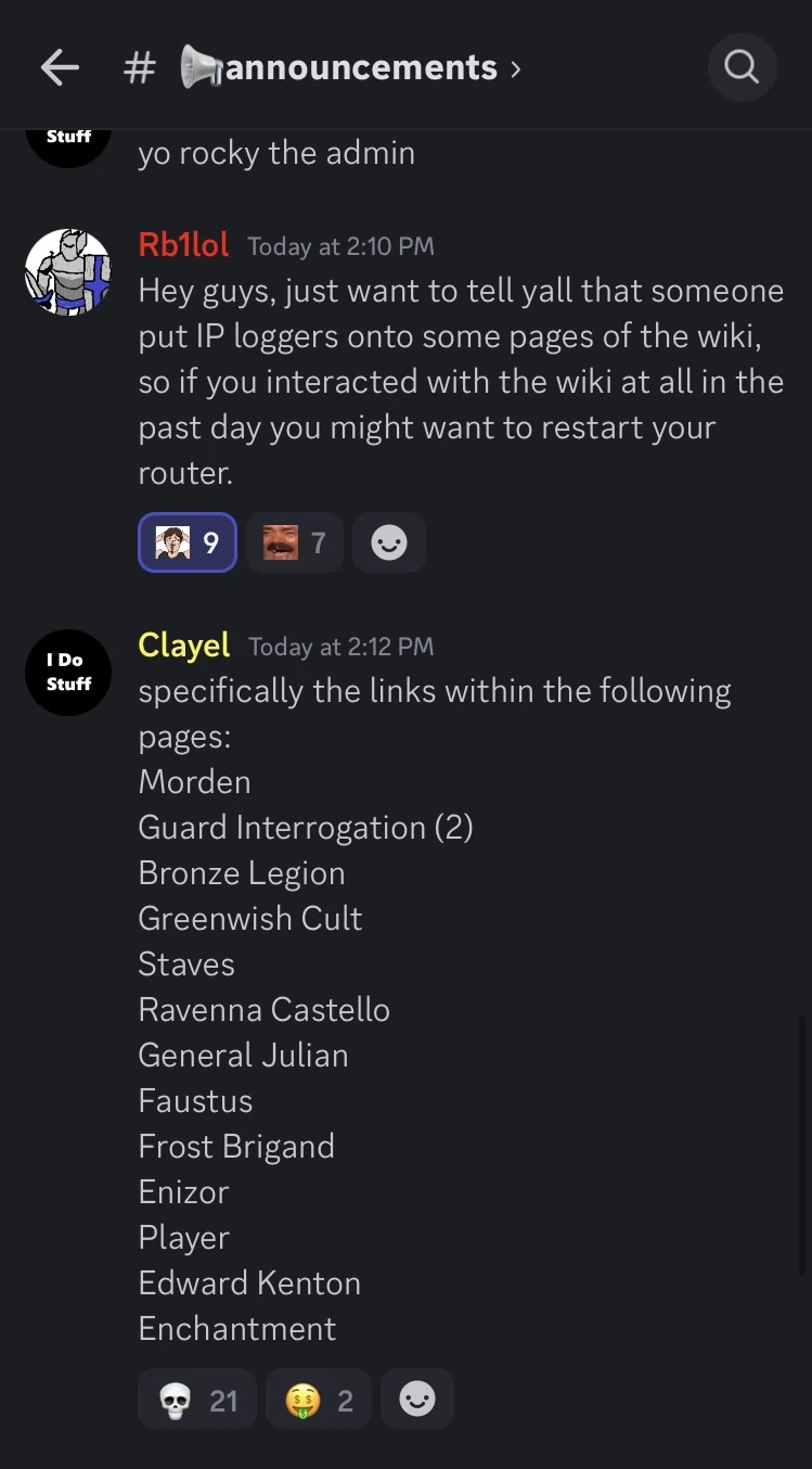 IP Loggers on Pages | Fandom