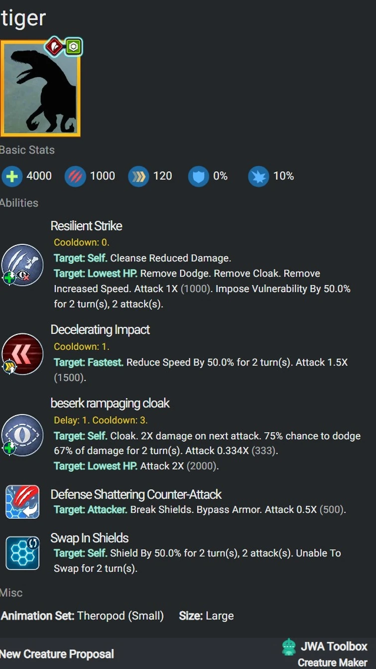 2.19 creatures in jwa toolbox Fandom