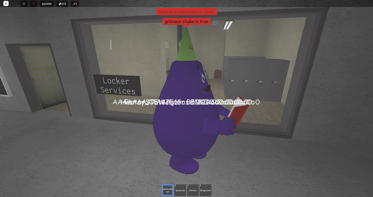 BEBI O GRIMACE SHAKE E ISSO ACONTECEU (Grimace Roblox) 