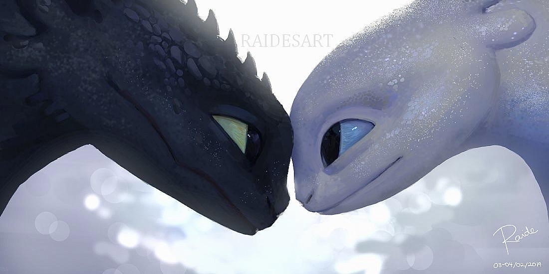 grill over Vend om Toothless And Light Fury Love! | Fandom