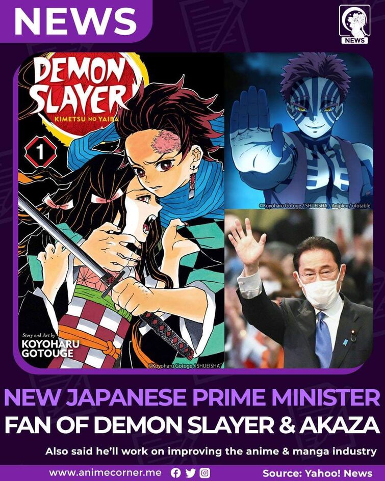 The Next Japanese Prime Minister Loves Kimetsu And Akaza Fandom