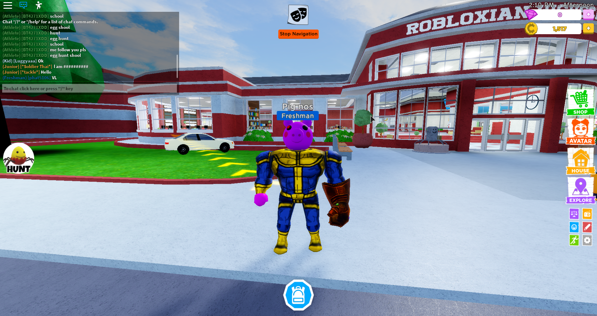 Sans Piggy Fandom - thanos robloxian highschool