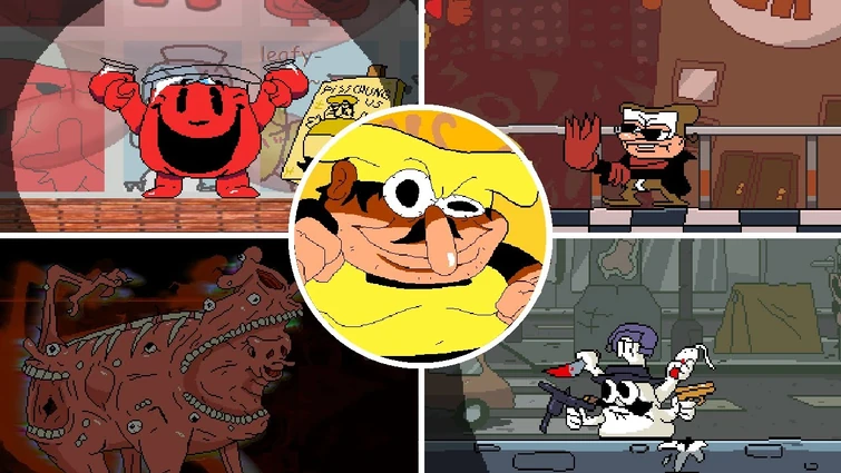 Pizza Tower Repainted - All Bosses & Ending (Pizza Tower Mod)