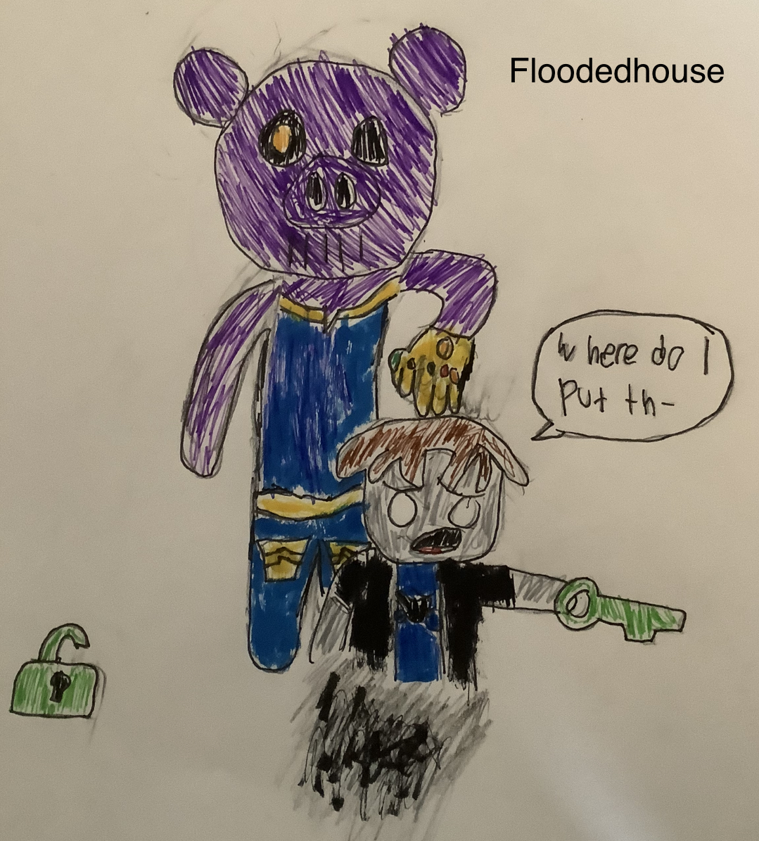 Thanos Piggy Fandom - lavender banda roblox
