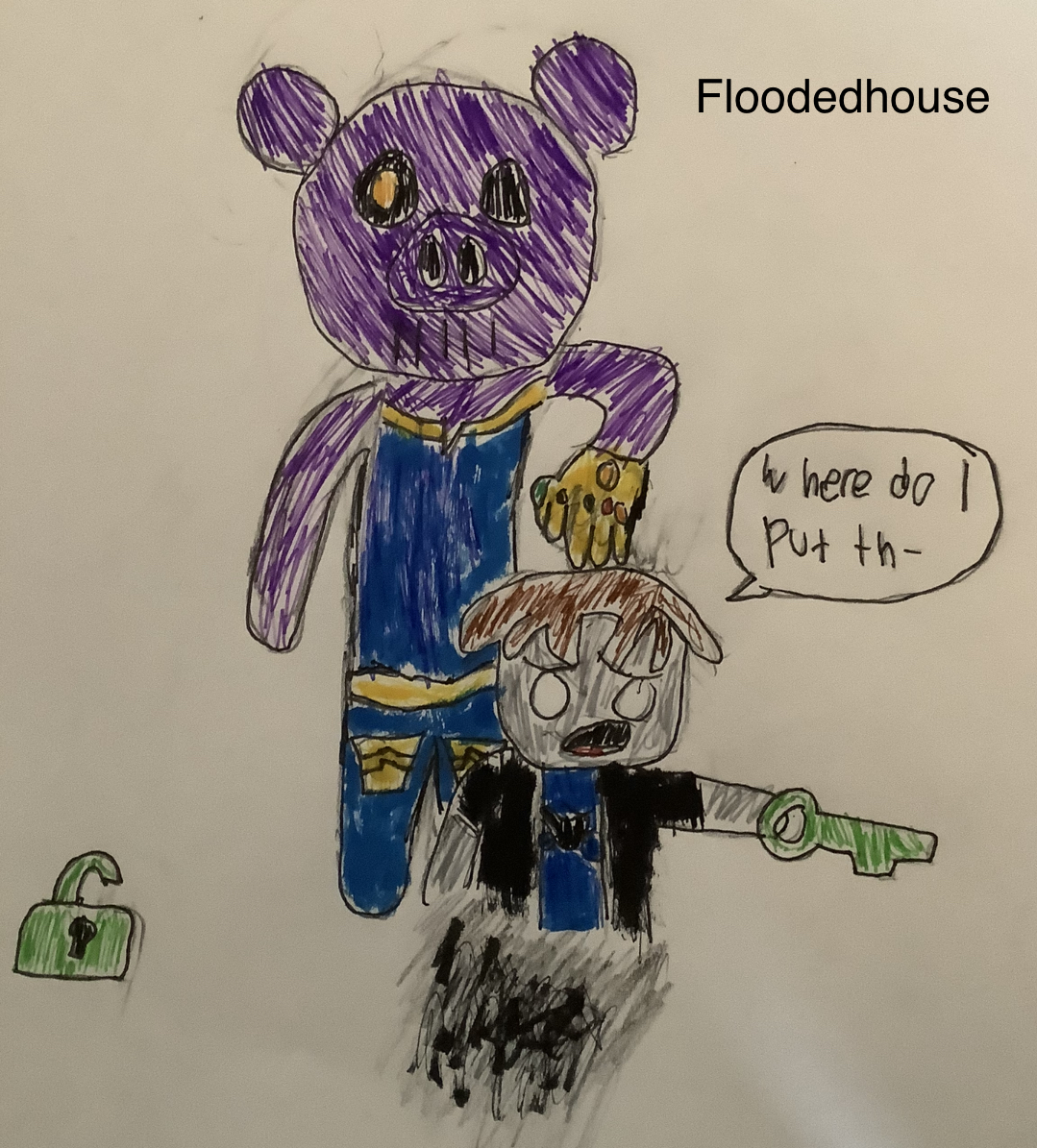 Thanos Piggy Fandom - thanos robloxian highschool