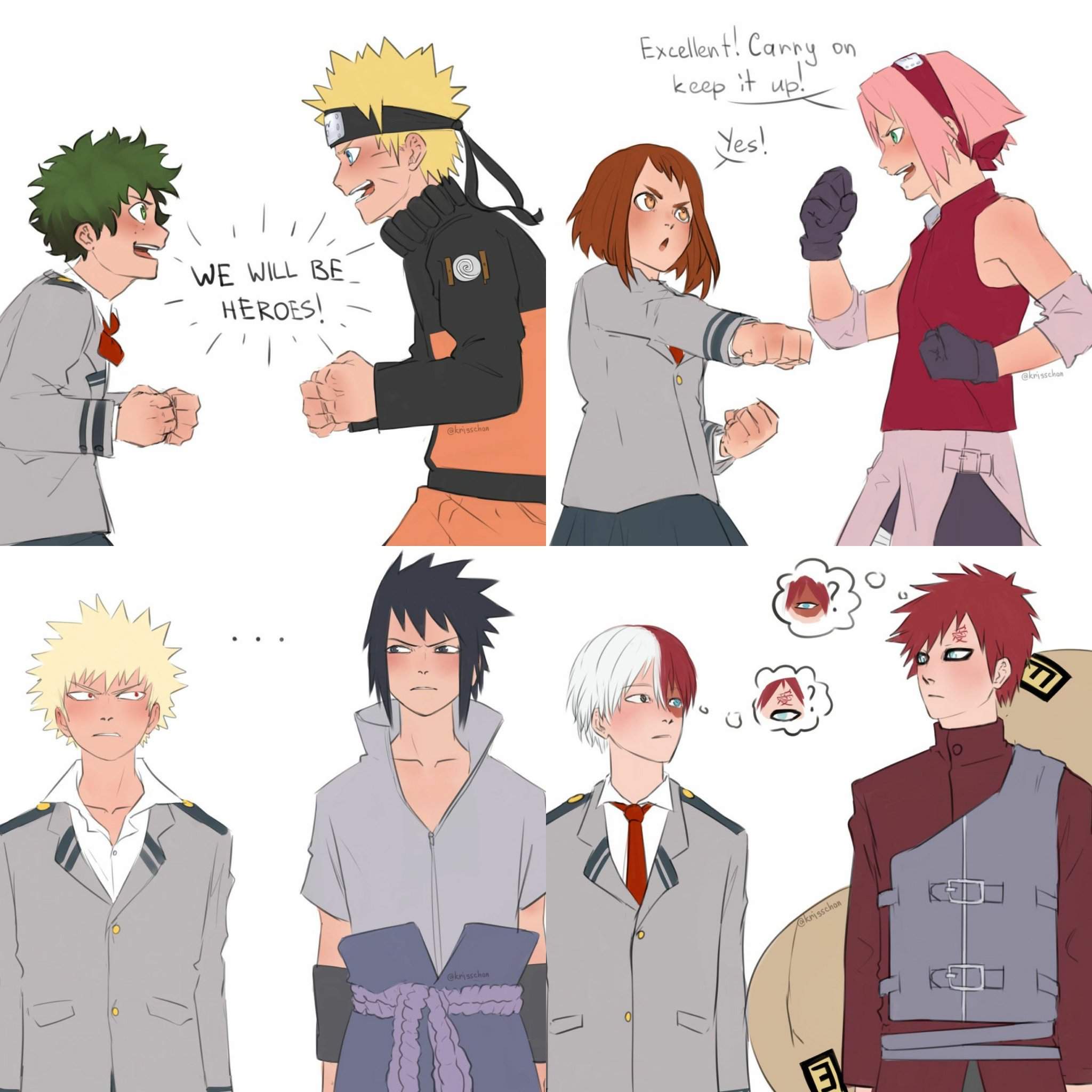 MHA as Naruto Characters(updated) by ilyausman on DeviantArt