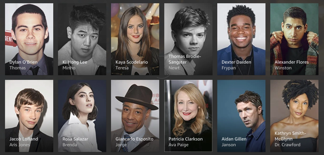 Maze Runner Cast (Scorch Trials)