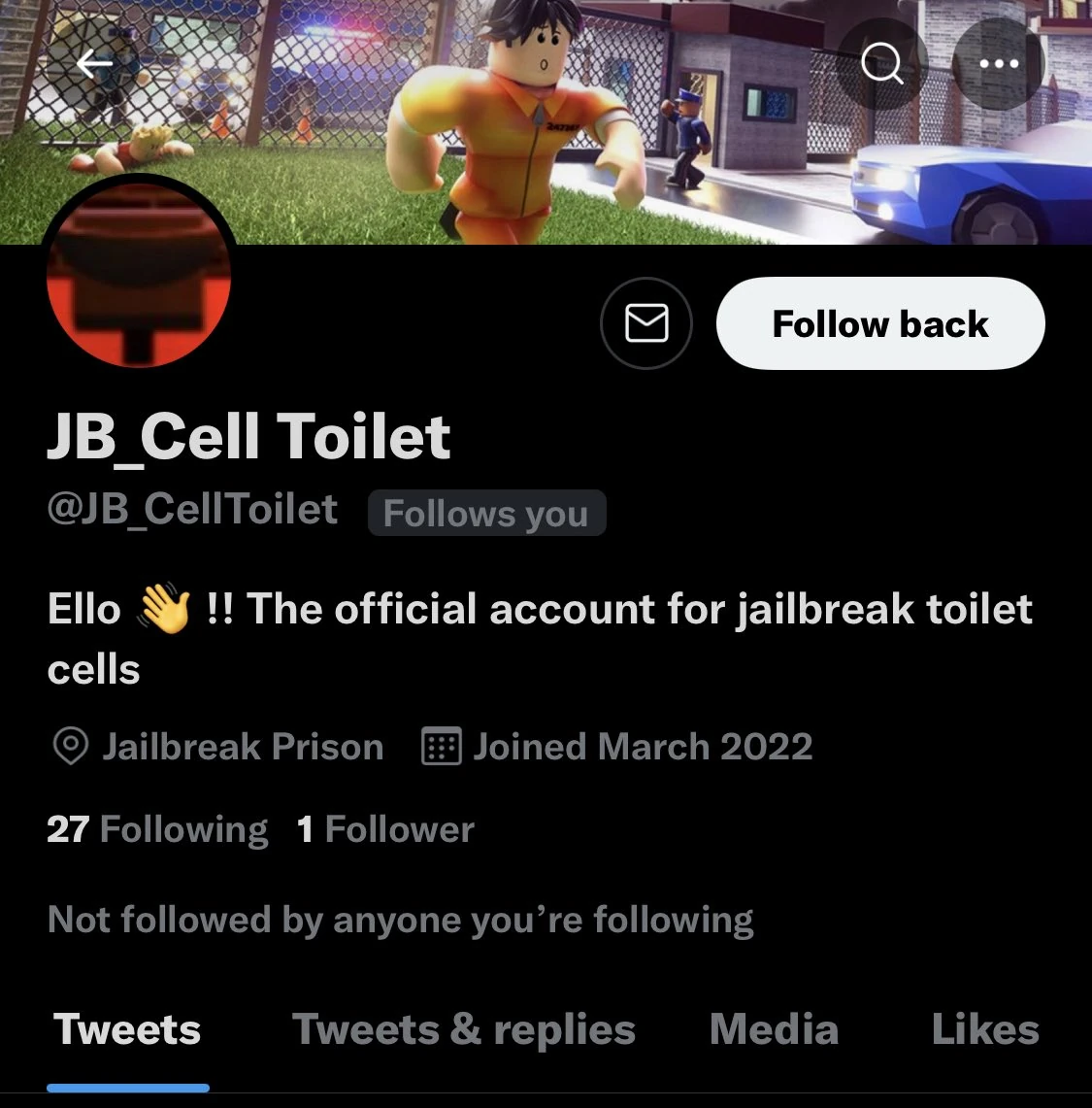 jb cell toilet twitter | Fandom