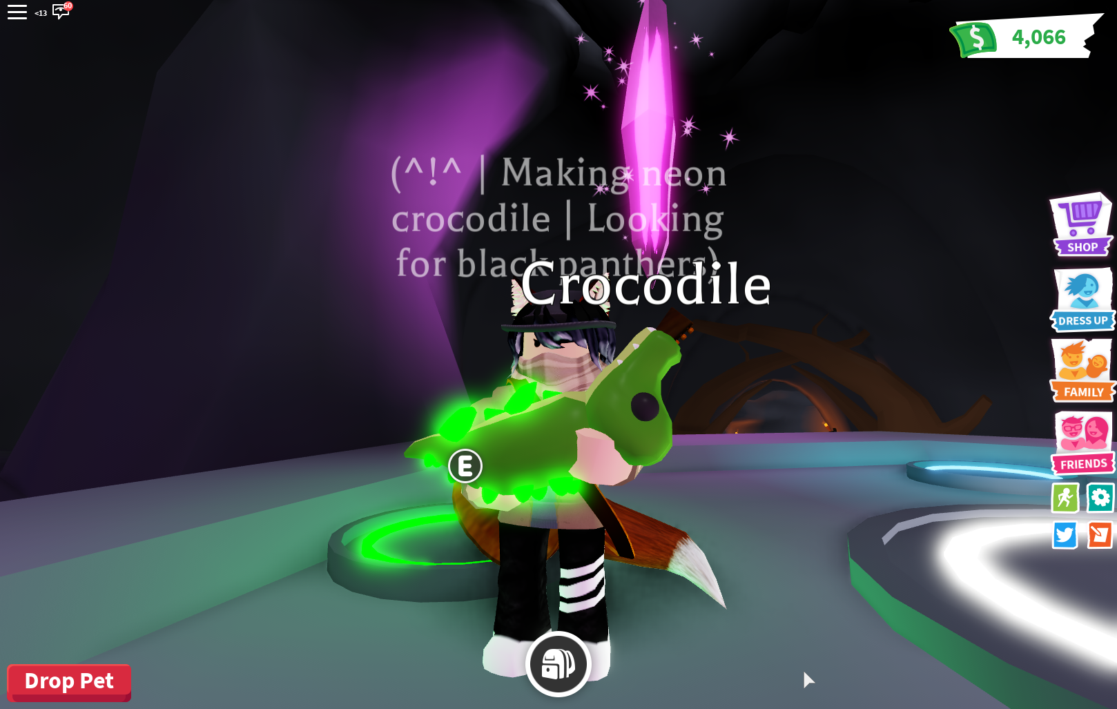 neon croc