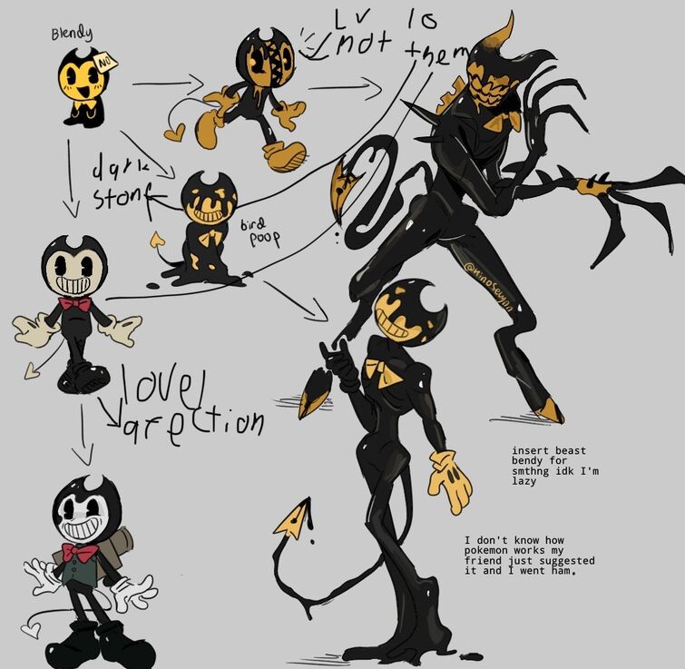 Pokemon Bendy In Nightmare Run