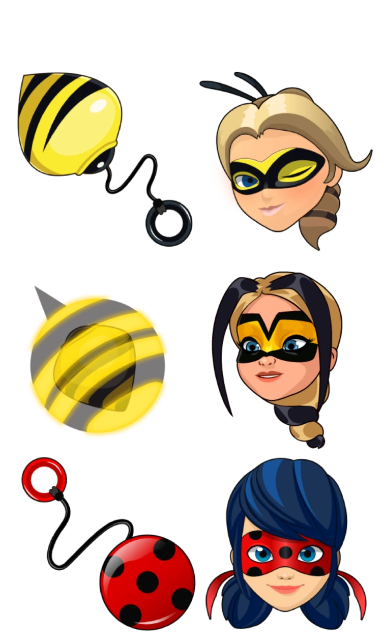 Queen Bee And Vesperia And Ladybug With Mouse Cursor PNG | Fandom