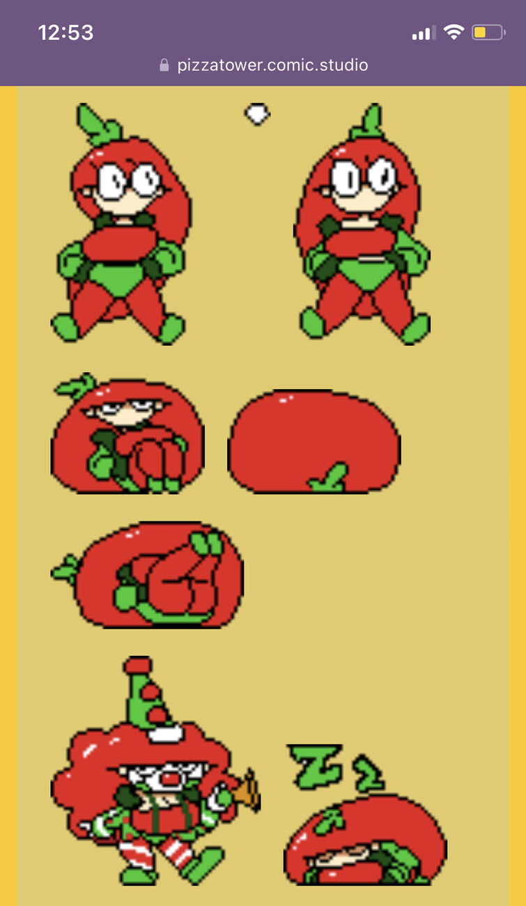 My favorite Pizza Tower character sprites - Comic Studio