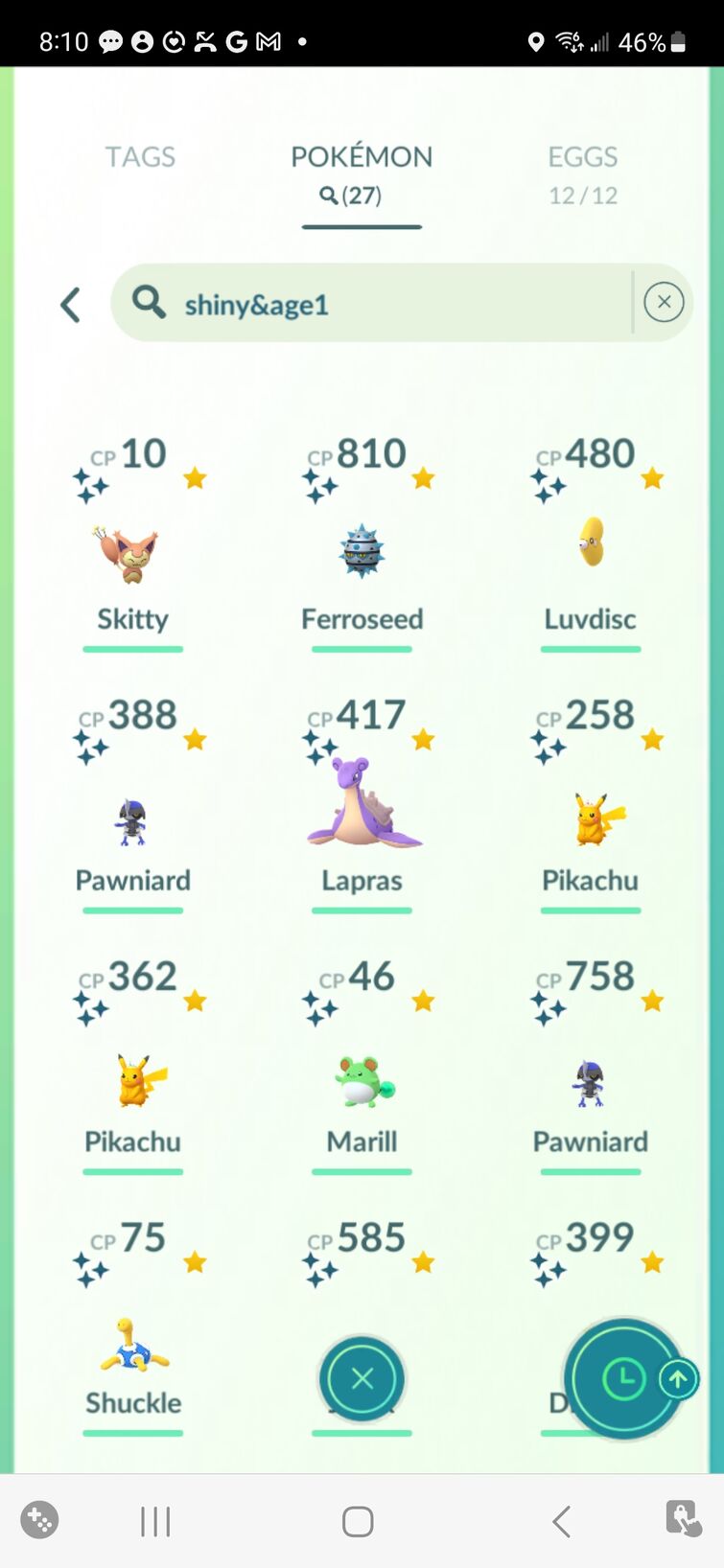 Pokemon Go Complete shiny checklist. Feel free to use to help track shines,  luckys and more :) : r/pokemongo