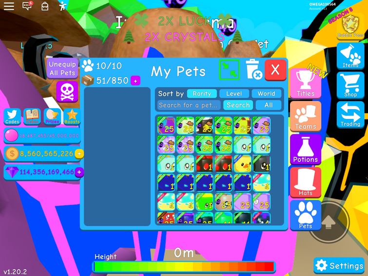 Pet Simulator X/ Bubble Gum Simulator (TRADING)