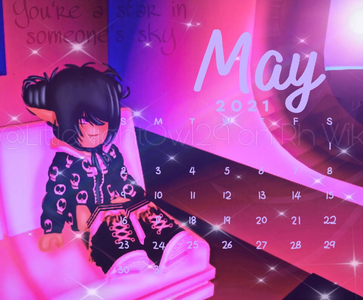 Made a calendar for may 2021 fandom