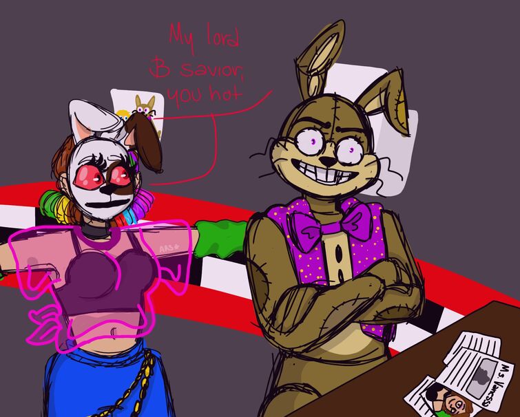 Glitchtrap and Vanny Posing! : r/fivenightsatfreddys