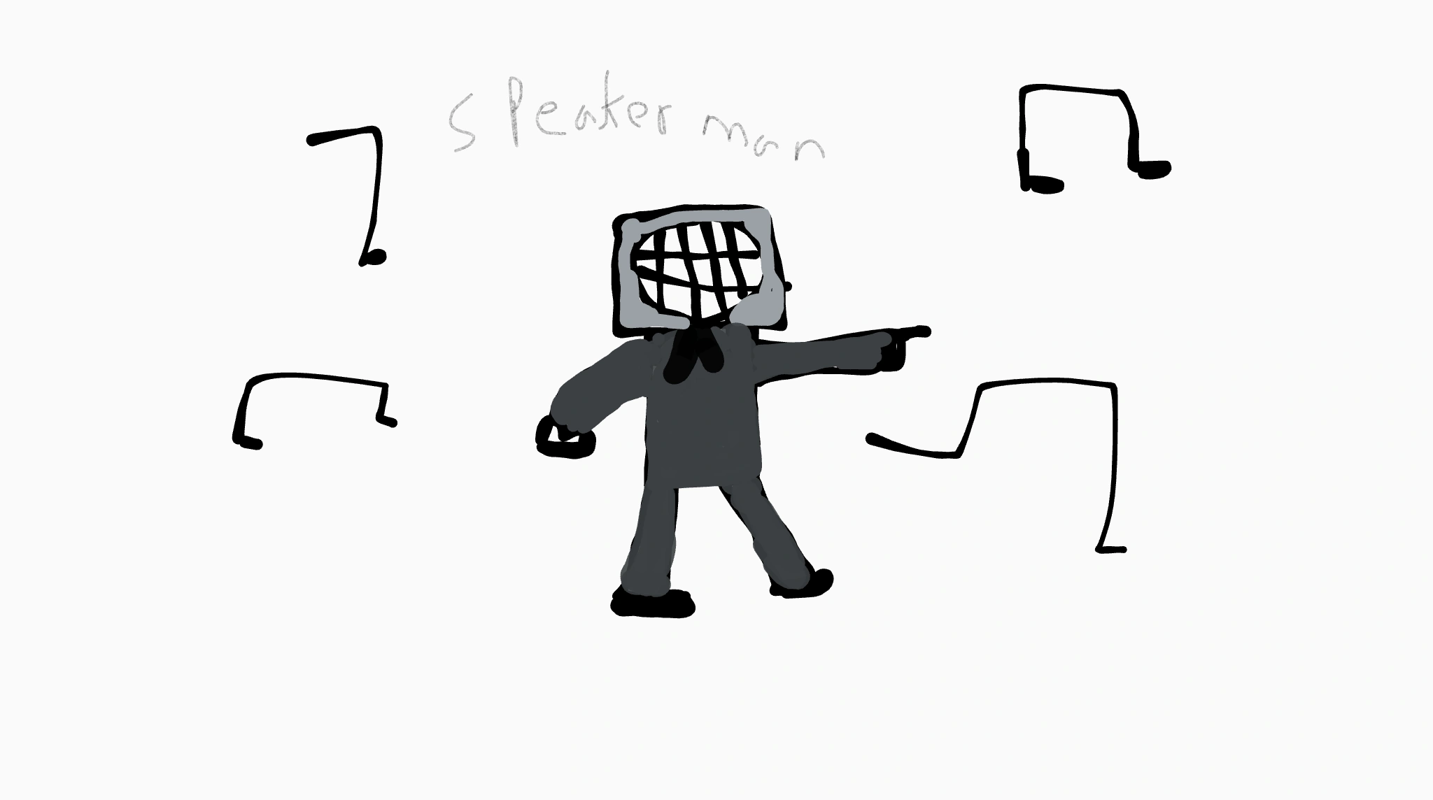 i drew speaker man Fandom