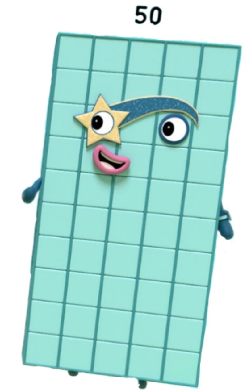 Fifty numberblocks