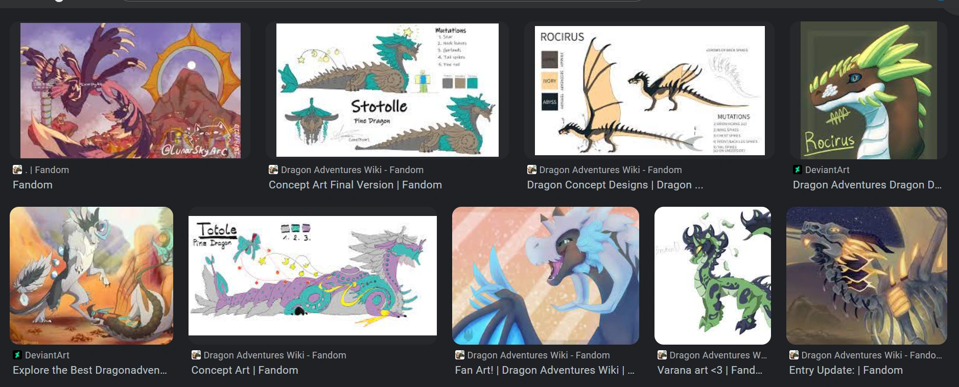 I searched Up Dragon Adventures Art bc yes and look at what came up ...