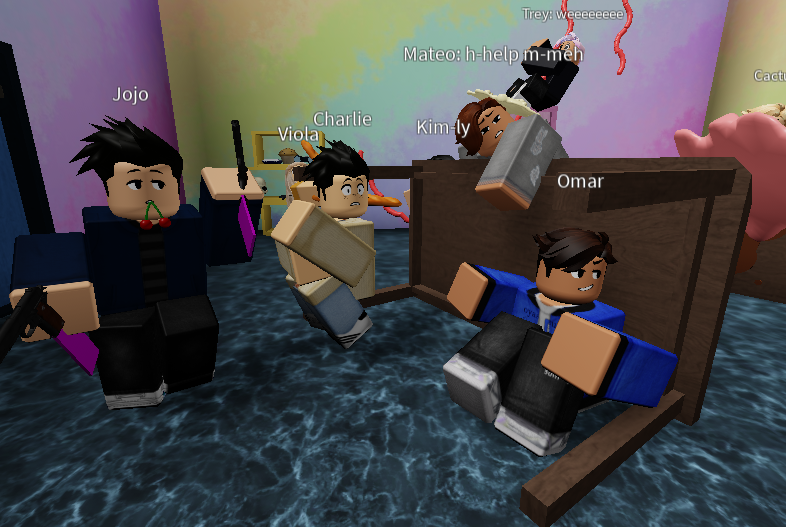 The Second Food Fight Well The Third If You Count The Baguette Fight Fandom - food fight roblox