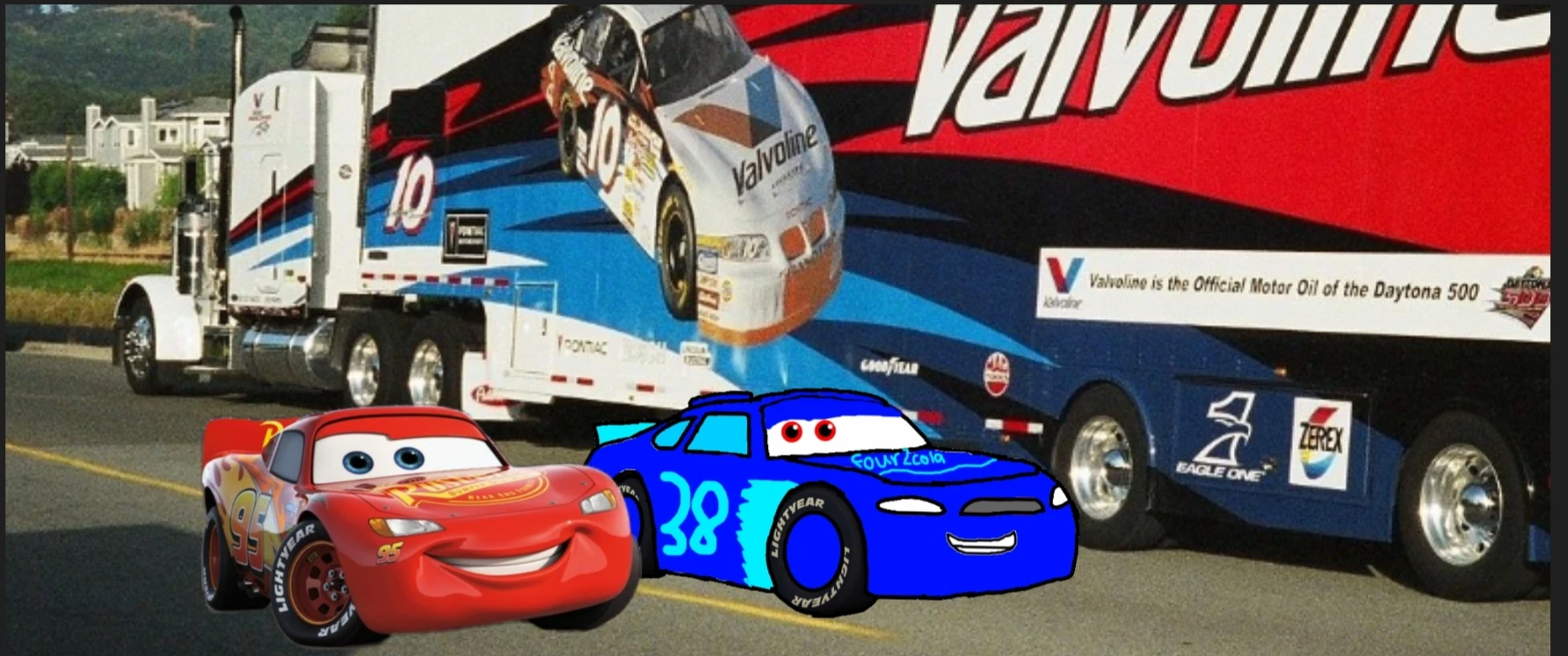 Cars 4 Stock Car Racing Florida 500 Speedway in McQueen Crash Scene