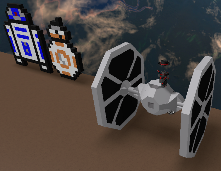 Tie Fighter Made In Roblox Blockate Fandom - tie fighter roblox