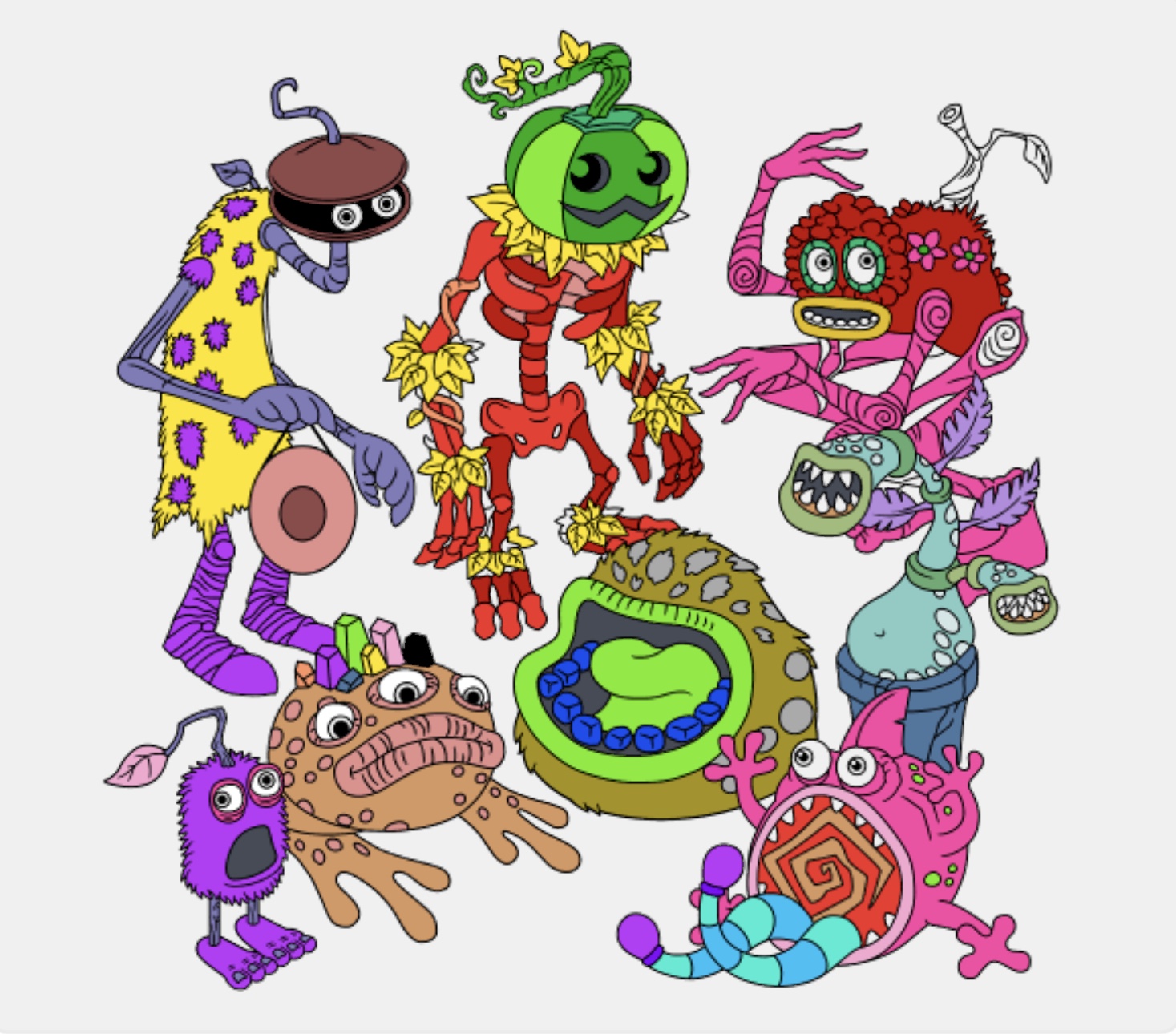 I Tried Making Making Shiny Monsters Using The Msm Coloring Book App Fandom