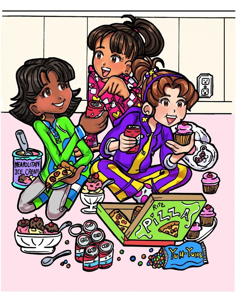 dork diaries characters with colour