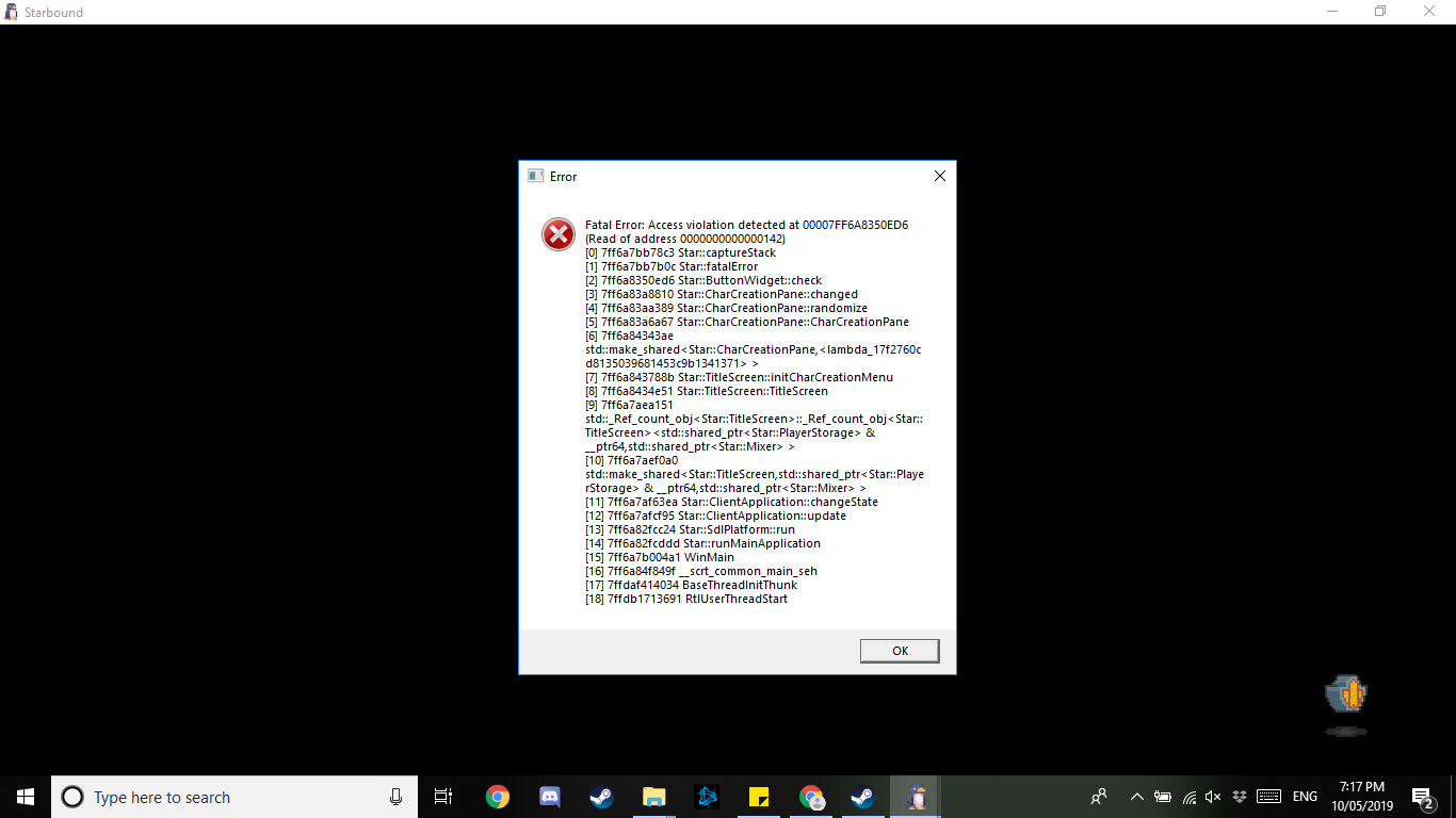 Read address error. Фатал еррор. фатальная ошибка. fatal error access violation detected starbound. фатальная ошибка фф.