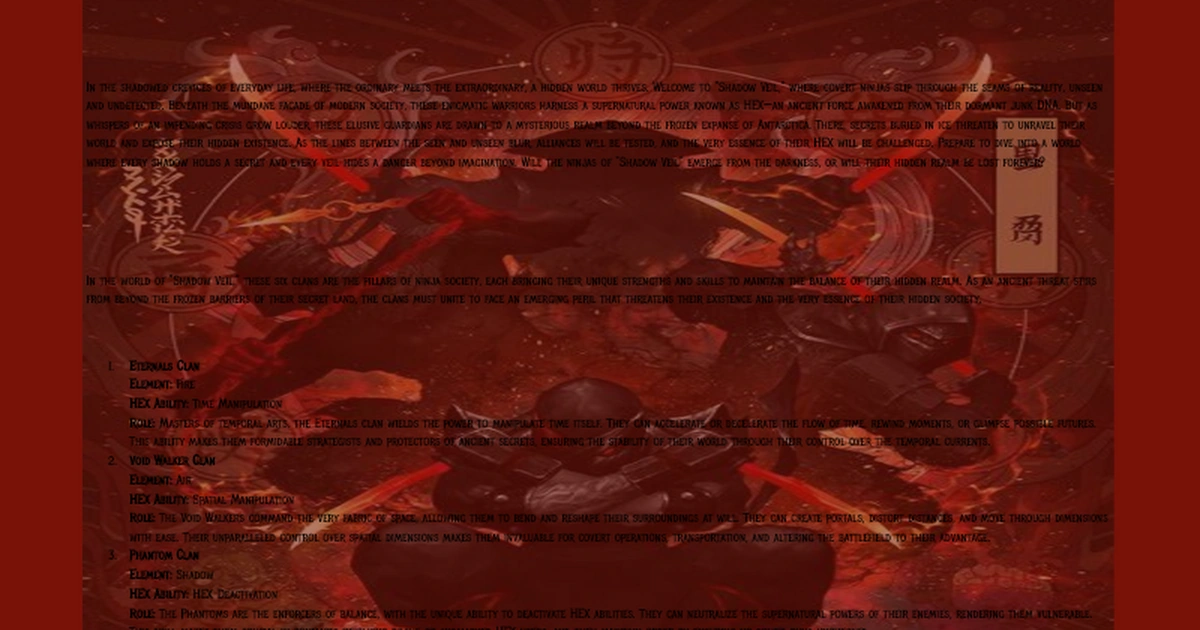 Shadow Veil RP SignUps Fandom