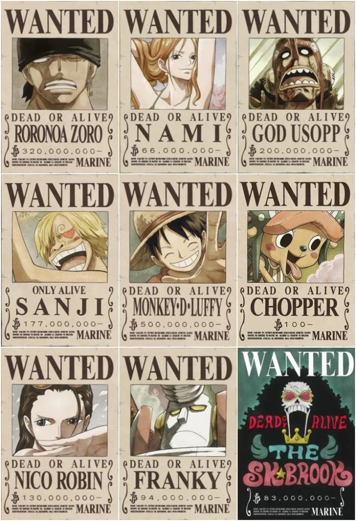 10 One Piece bounties, rewritten to make more sense