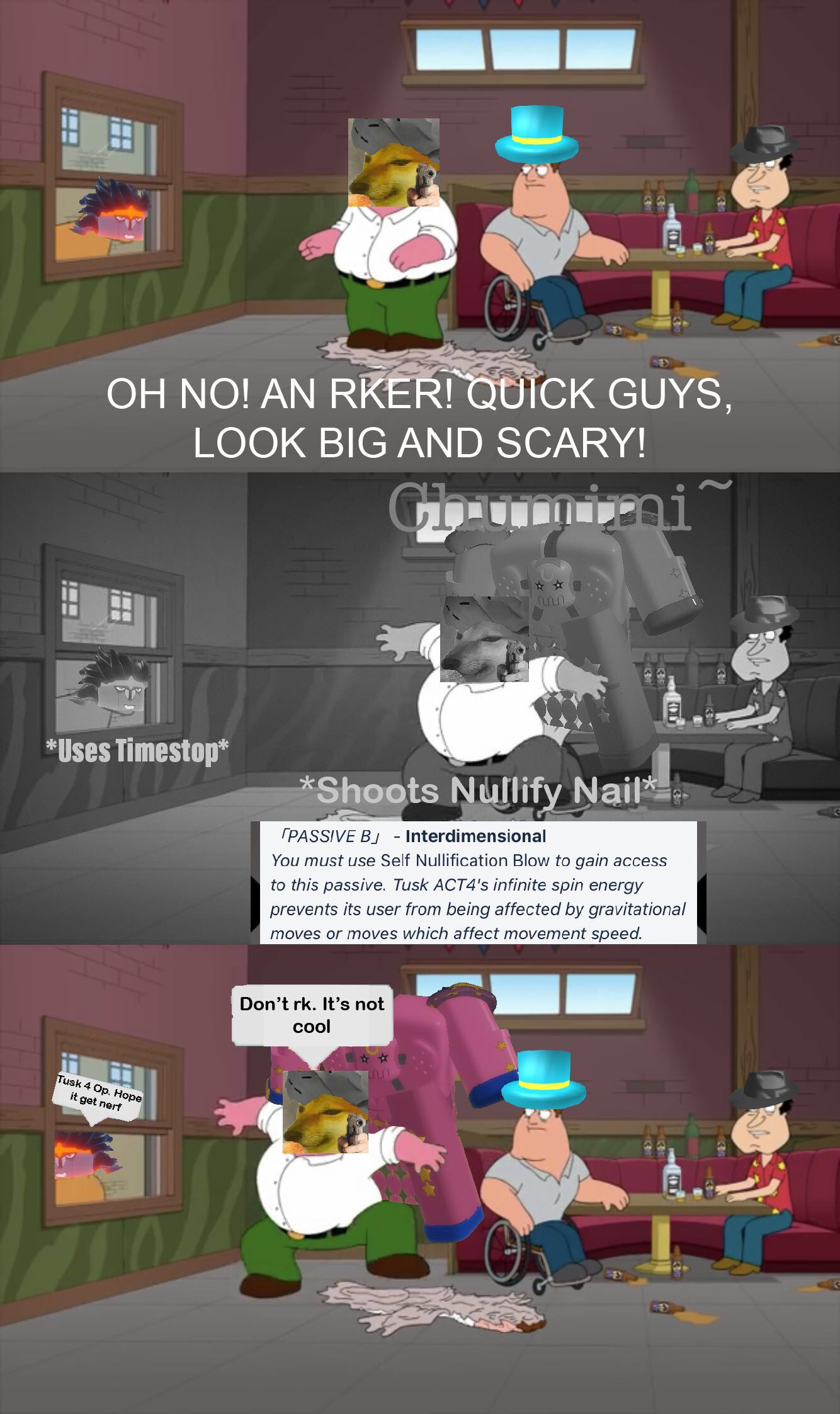 This Is Sadly The Only Reason I Have Tusk Act 4 Fandom - tusk act 4 roblox avatar