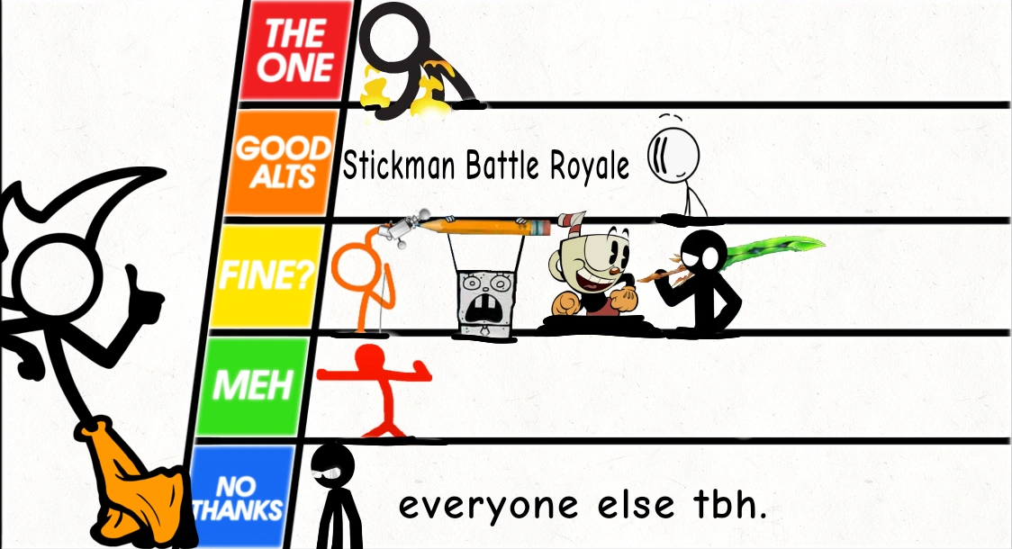 Fancy Pants Death Battle Matchup Tier List Fandom