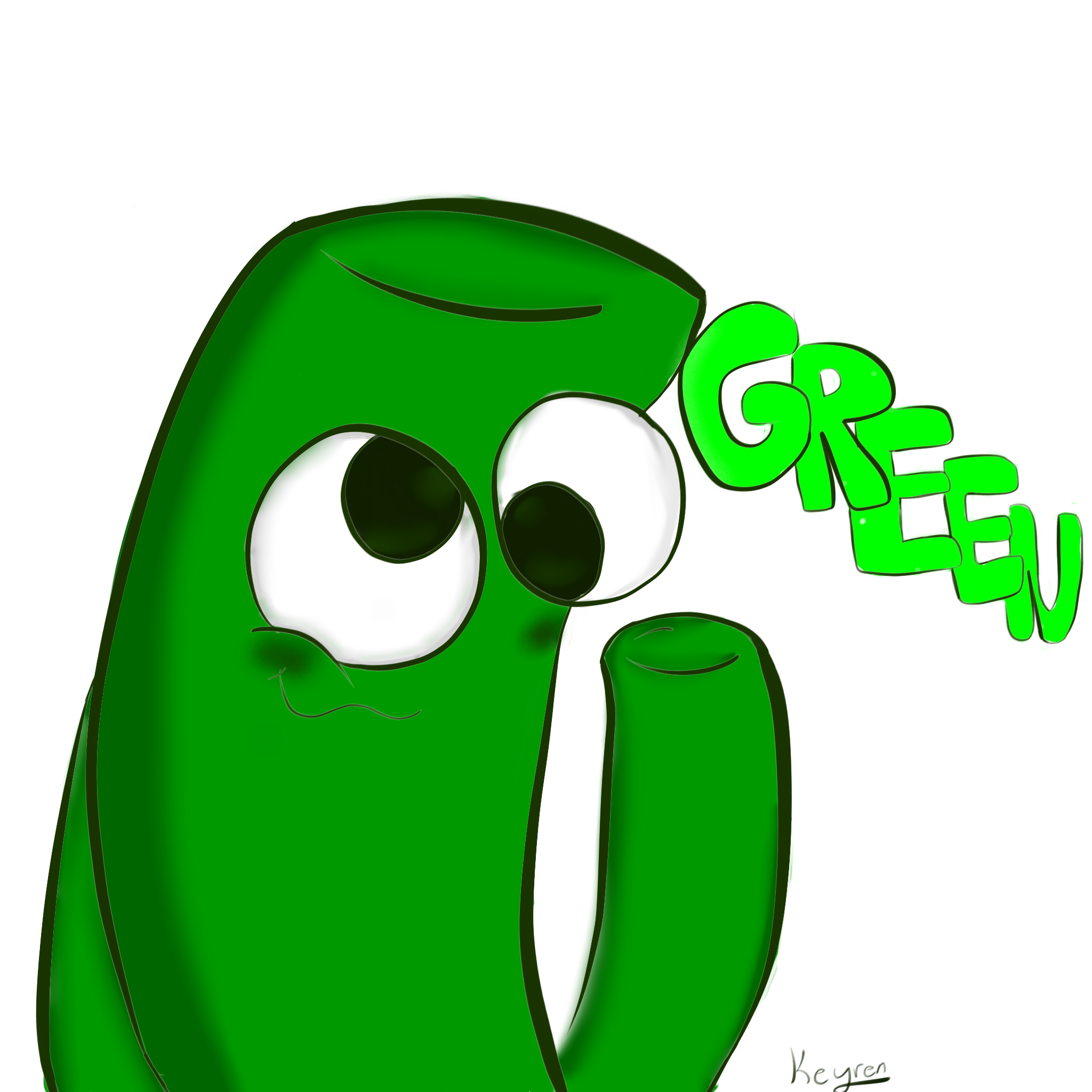 GREEN FROM RAINBOW FRIENDS ROBLOX | 3D FAN ART