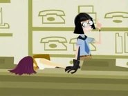 Nikki not enjoying her new job.