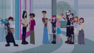 The goths and the gang eating ice cream