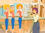 Nikki threatening the Clones.