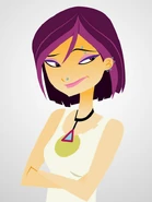 Concept art of Nikki with an altered expression.