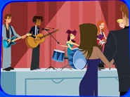 Wyatt's band onstage.