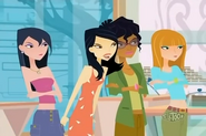 Mimi and the angry girls in "Date and Switch."