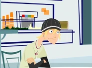 Jude swallows a bug.