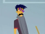 His haphazard redisguising.