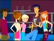 Courtney in Club X-S with the 6teen gang.